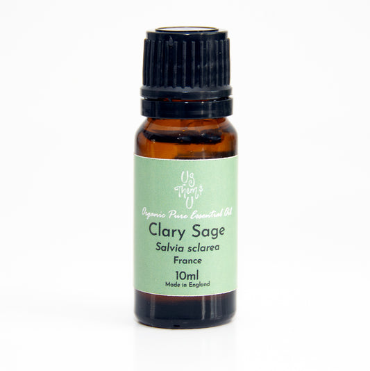 Clary Sage | Certified Organic Pure Essential Oil by Us Them and U