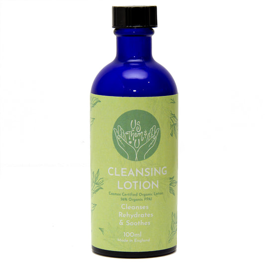 Cleansing Lotion| Skin Care Aromatherapy Certified Organic Ingredients  by Us Them and U