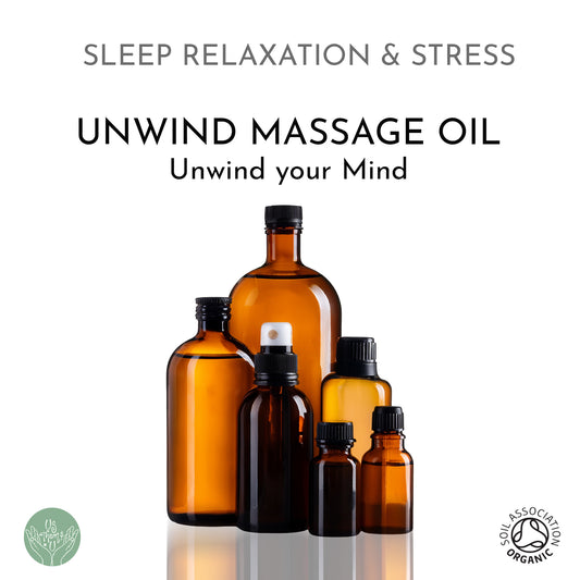 UsthemandU Sleep and Stress Unwind Massage Oil UK based aromatherapy specialists