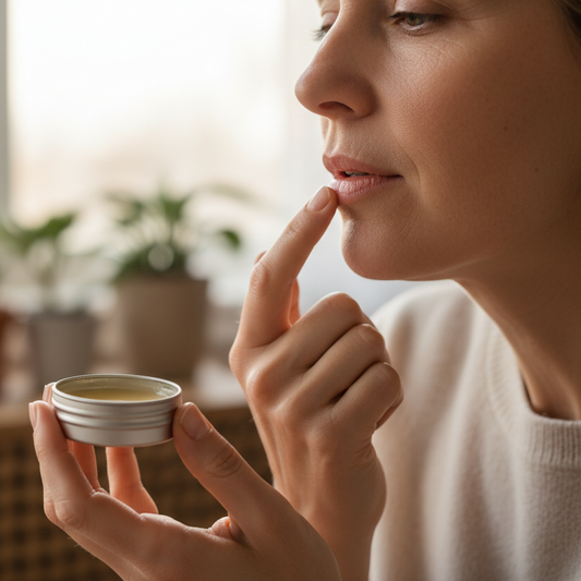 UsthemandU Skin Care Luxurious Orange Lip Balm UK based aromatherapy specialists 
